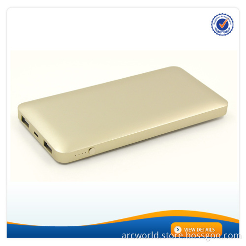 AWC238 Dual usb 10000mah powerful power bank factory with button 12000mah portable power bank